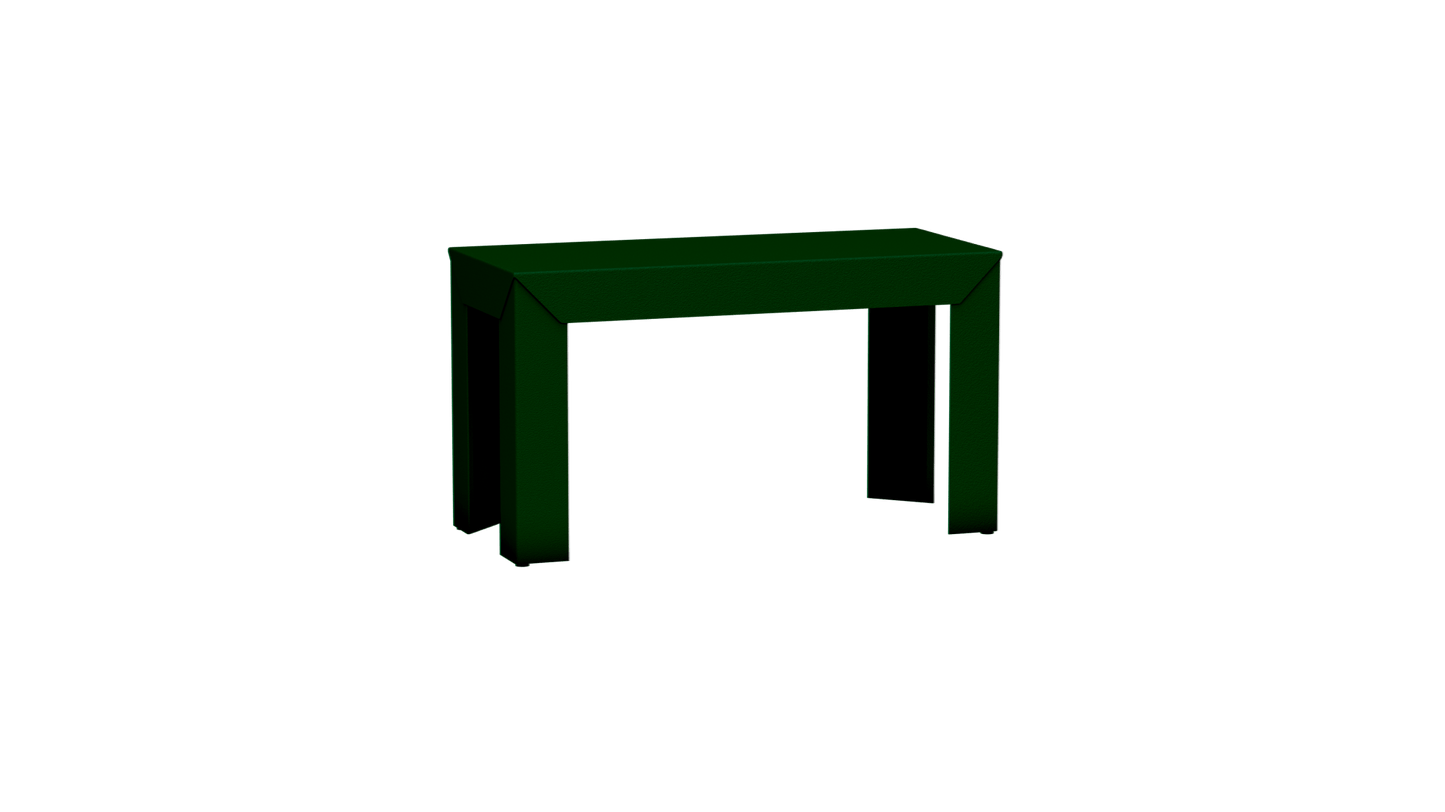 Banc rectangulaire en aluminium 80cm Zef - MATIERE GRISE - La Maison MilanaiseBANCZEF80INT - 53Canopée 124Droits