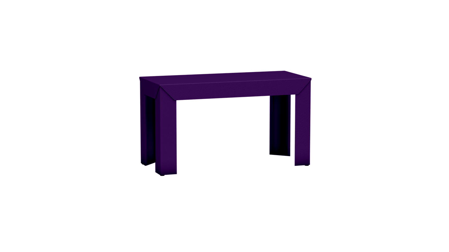 Banc rectangulaire en aluminium 80cm Zef - MATIERE GRISE - La Maison MilanaiseBANCZEF80INT - 39Ultra Violet 172Droits