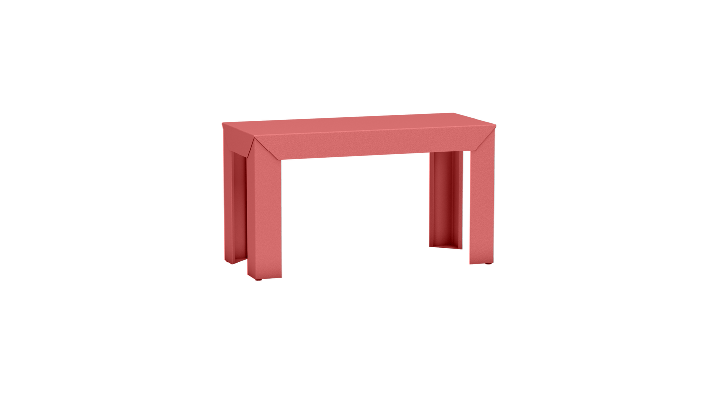 Banc rectangulaire en aluminium 80cm Zef - MATIERE GRISE - La Maison MilanaiseBANCZEF80INT - 29Pink Lady 163Droits