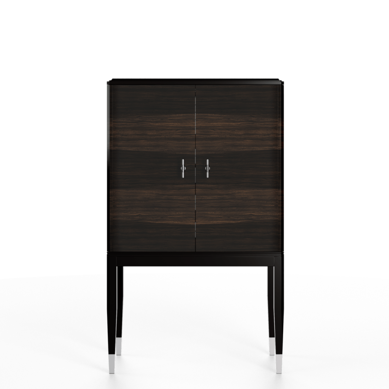 Bar cabinet eucalyptus fumé & laque brillant G.BAR - ULTRA MOBILI - La Maison MilanaiseBGB.EAF2