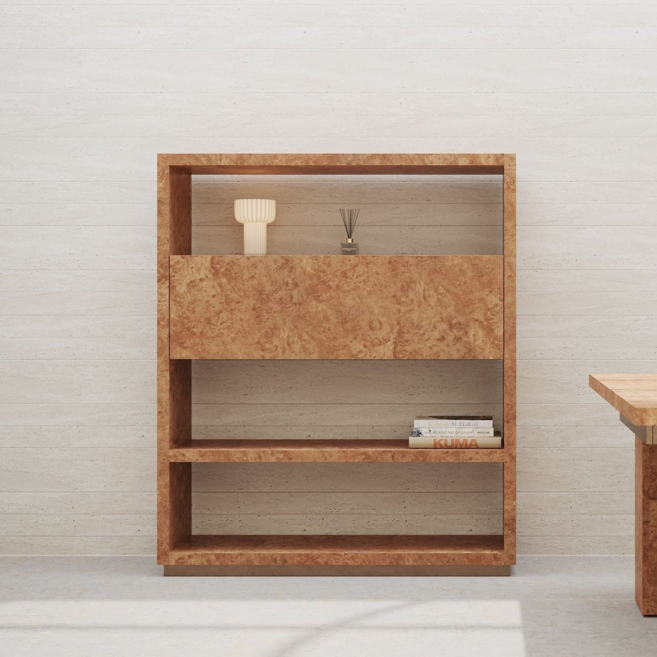Bibliothèque - Console NINA – Ligne épurée & caractère naturel en châtaignier - ULTRA MOBILI - La Maison MilanaiseLNRC150