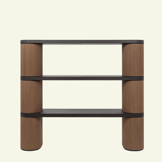 Bibliothèque en bois et cuir Alphabet - PINETTI - La Maison Milanaise00.2086BLANCGRBlancCuir grainé