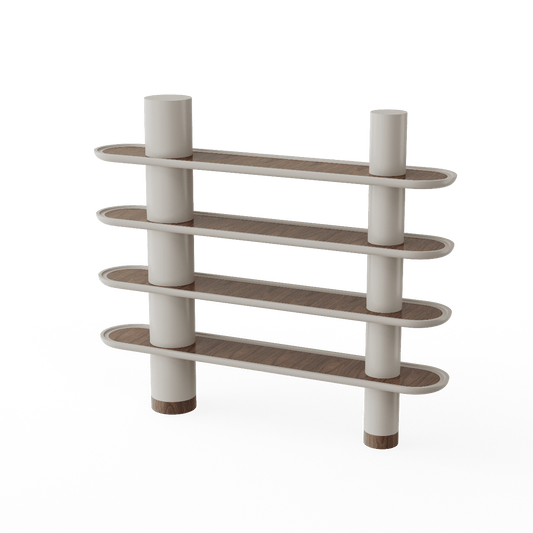 Bibliothèque MINA 220 – Architecture organique et élégance sculpturale - ULTRA MOBILI - La Maison MilanaiseMN4.220