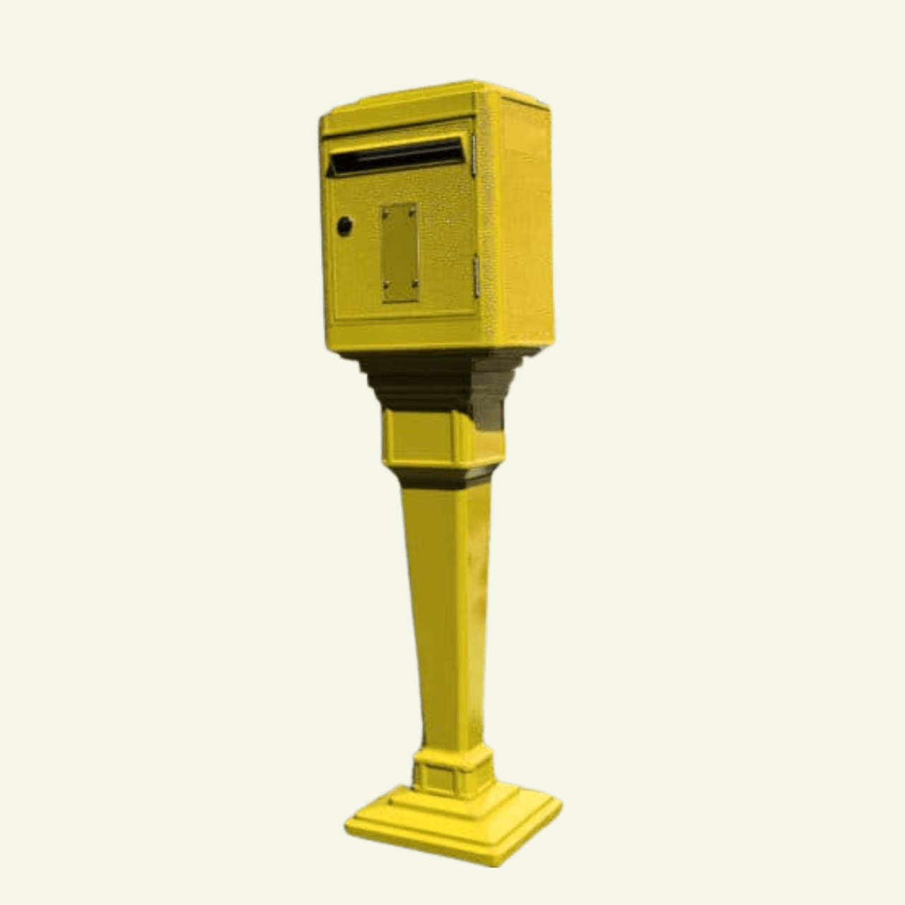 Boîte aux lettres modèle 1950 avec colonne - LA BOÎTE JAUNE - La Maison MilanaiseRCOL50 - GMCJAUNEJaune