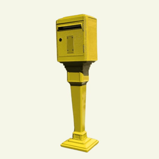 Boîte aux lettres modèle 1950 avec colonne - LA BOÎTE JAUNE - La Maison MilanaiseRCOL50 - GMCJAUNEJaune