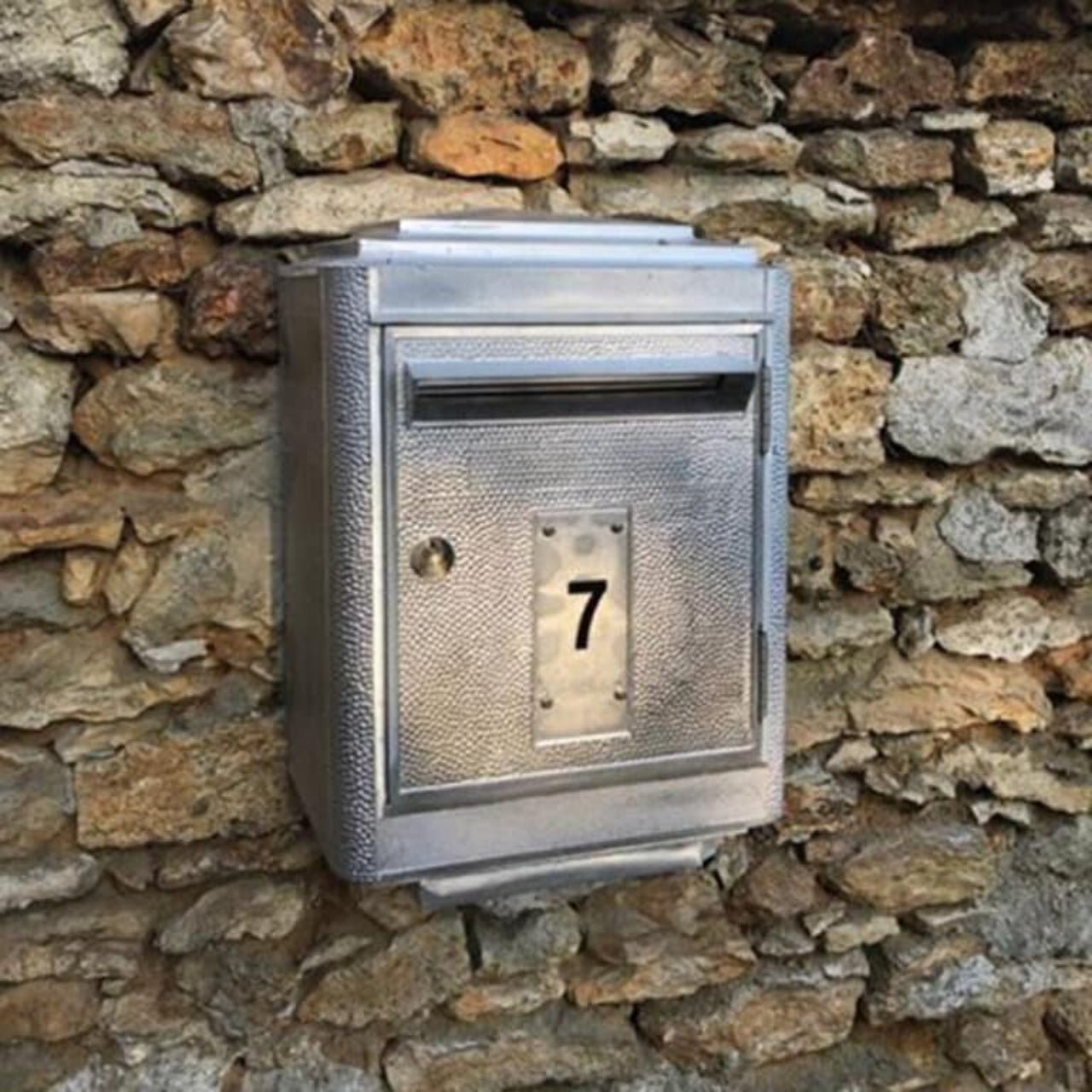 Boîte aux lettres modèle 1950 - LA BOÎTE JAUNE - La Maison MilanaiseRBAL50 - GM - 6Argenté