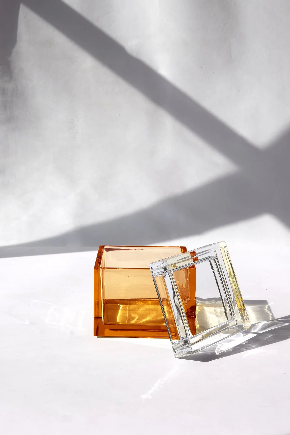 Boîte écrin en cristal soufflé à la main Palmi - STUDIO BOJOLA - La Maison MilanaisePALMI - 7Rose et Vert