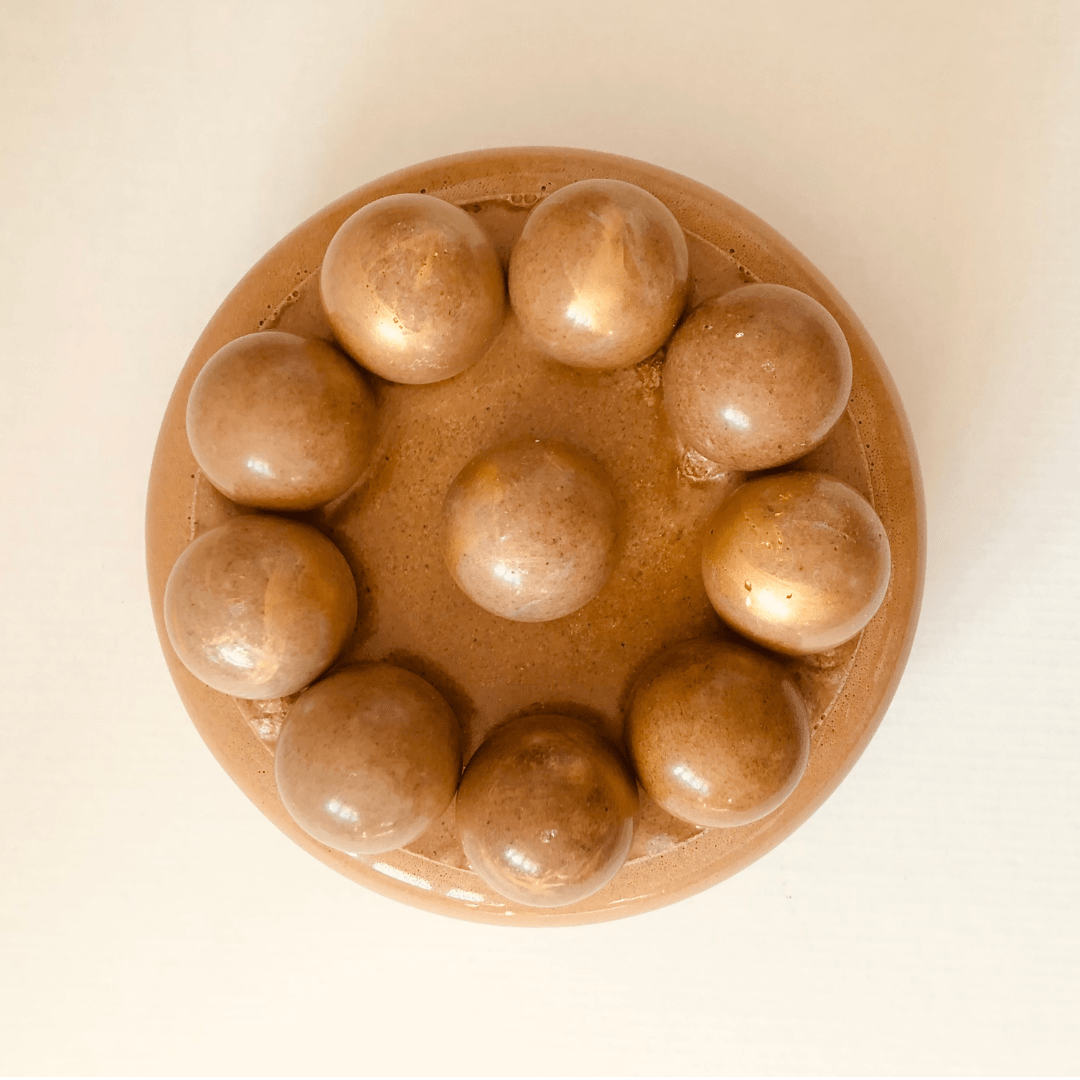 Bol en résine naturelle no.4 Bonbon - L'ÉCO MAISON DÉCORATION - La Maison MilanaiseLEMD202590