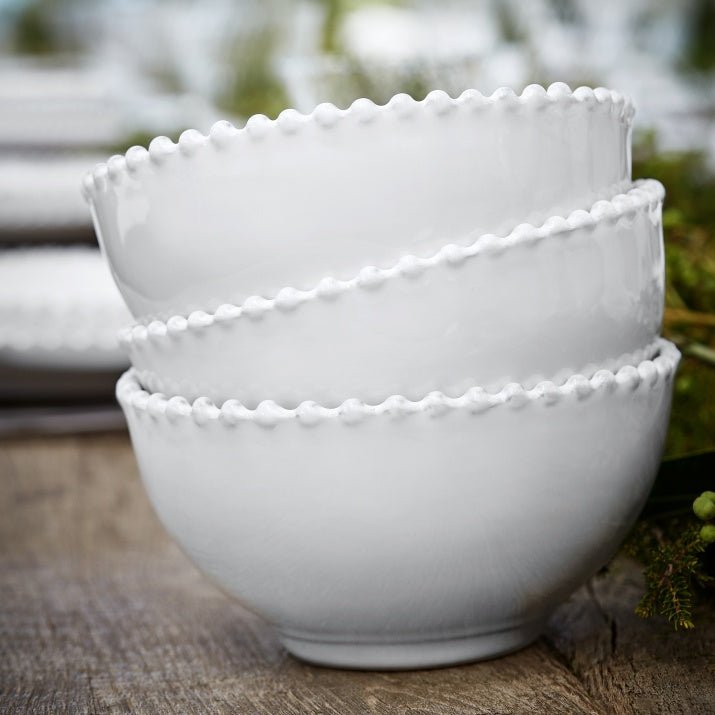 Bols en grès fin bord perlé Pearl, lot de 6 - COSTA NOVA - La Maison MilanaiseBlanc6 petits bols Ø13.6xH6.9cm contenance 0.42L