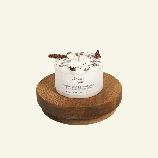 Bougie votive Fleurie – Confiture de figues - MAISON SEJOUR - La Maison MilanaiseVOTIVEFIGUE