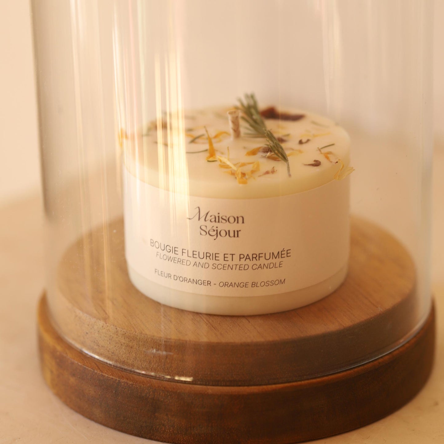 Bougie Votive Fleurie – Fleur d’Oranger - MAISON SEJOUR - La Maison MilanaiseVOTIVEFLEURDORANGER