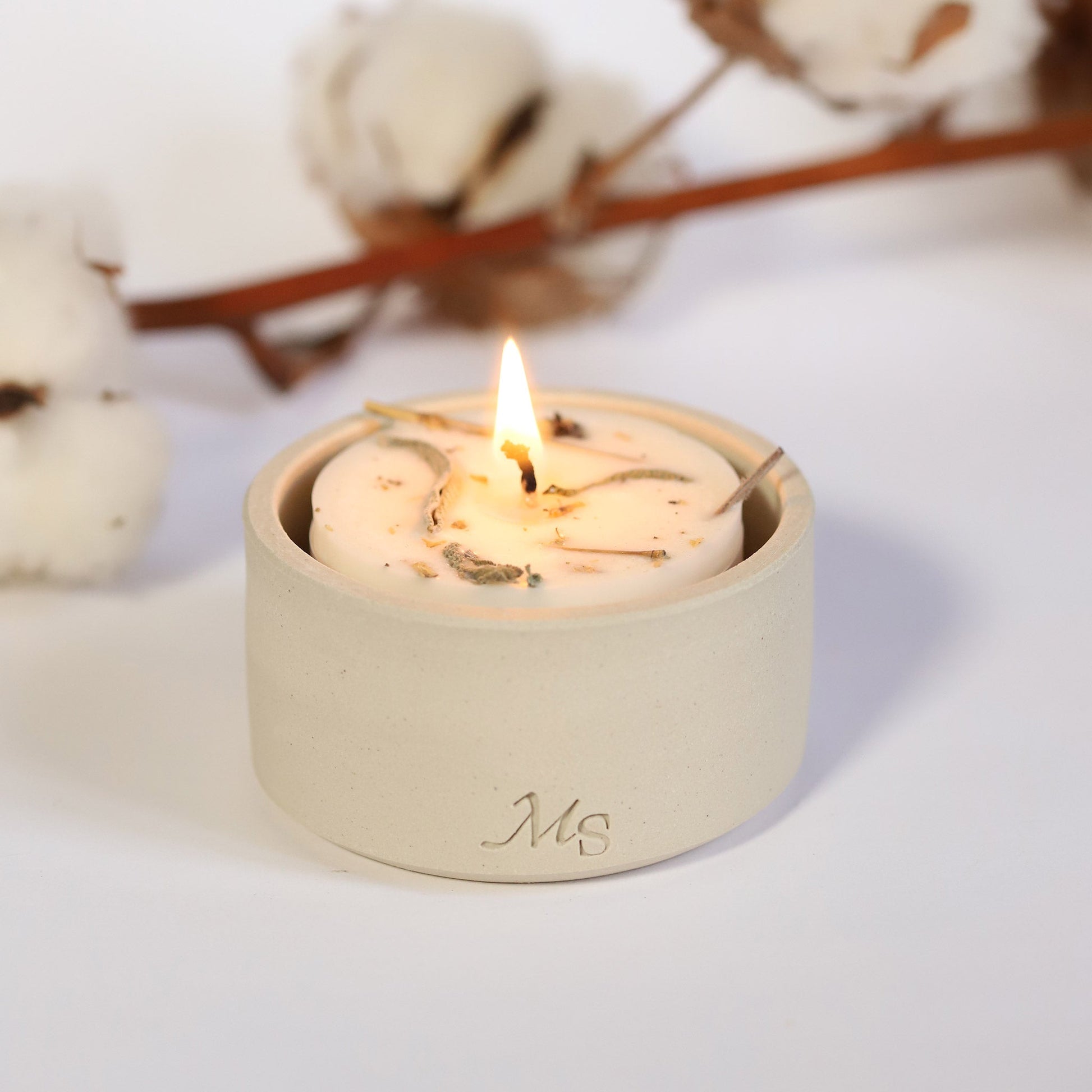 Bougie Votive Fleurie – Jardin Intérieur - MAISON SEJOUR - La Maison MilanaiseVOTIVEJARDIN
