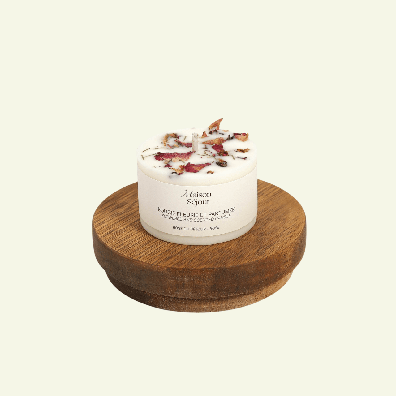 Bougie Votive Fleurie – Rose du Séjour - MAISON SEJOUR - La Maison MilanaiseVOTIVEROSE