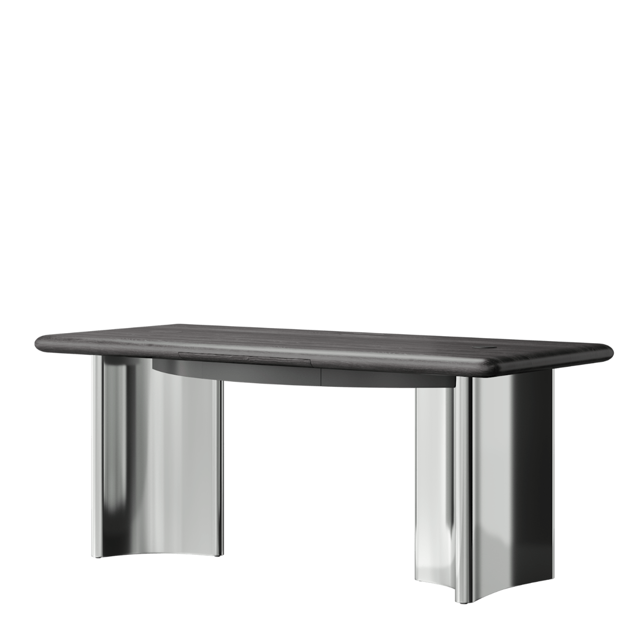 Bureau JEAN – Chêne noir & acier poli – ULTRA MOBILI - La Maison MilanaiseDJN180