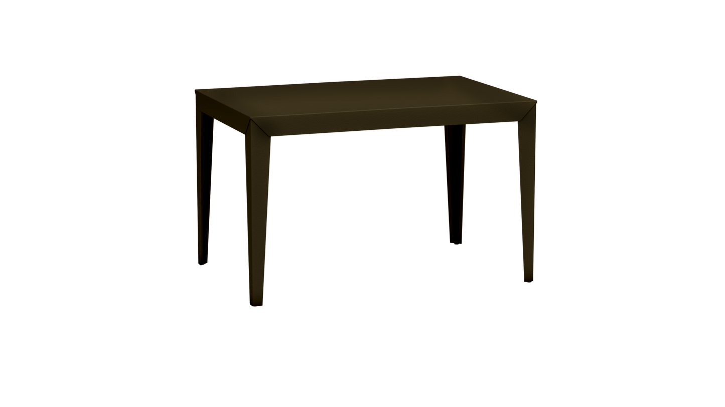 Bureau rectangulaire en métal 120cm Zef - MATIERE GRISE - La Maison MilanaiseBrut Vernis fumé 241Intérieur