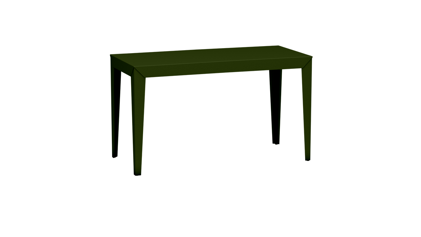 Bureau rectangulaire en métal 130cm Zef - MATIERE GRISE - La Maison MilanaiseKaki 122Intérieur