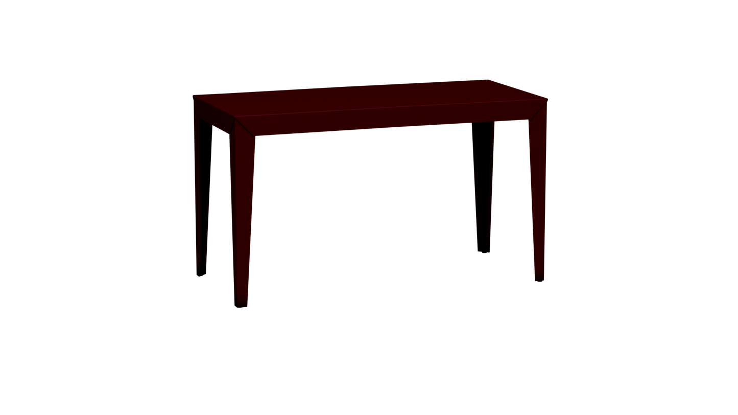 Bureau rectangulaire en métal 130cm Zef - MATIERE GRISE - La Maison MilanaiseBourgogne 153Intérieur