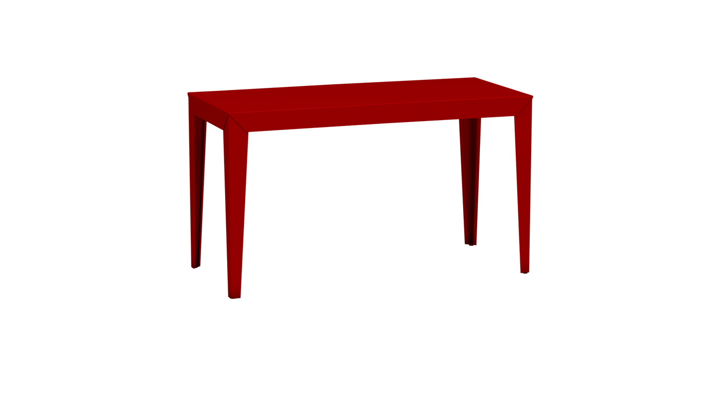 Bureau rectangulaire en métal 130cm Zef - MATIERE GRISE - La Maison MilanaiseVermillon 012Intérieur