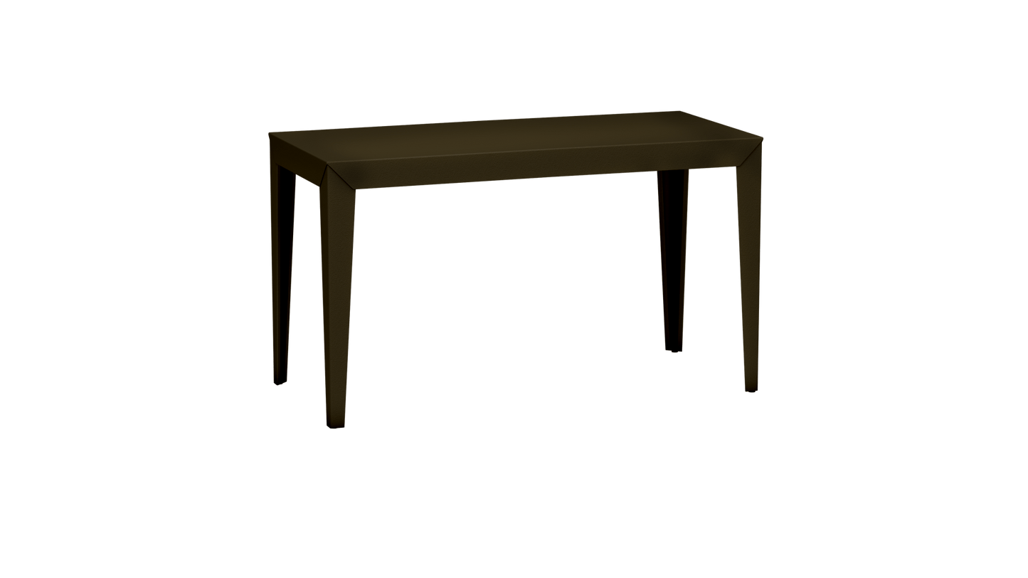 Bureau rectangulaire en métal 130cm Zef - MATIERE GRISE - La Maison MilanaiseBrut Vernis fumé 241Intérieur