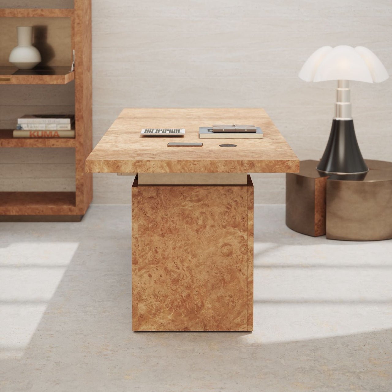 Bureau SARAH RC 160 – Châtaignier et bronze – ULTRA MOBILI - La Maison MilanaiseDRCS180