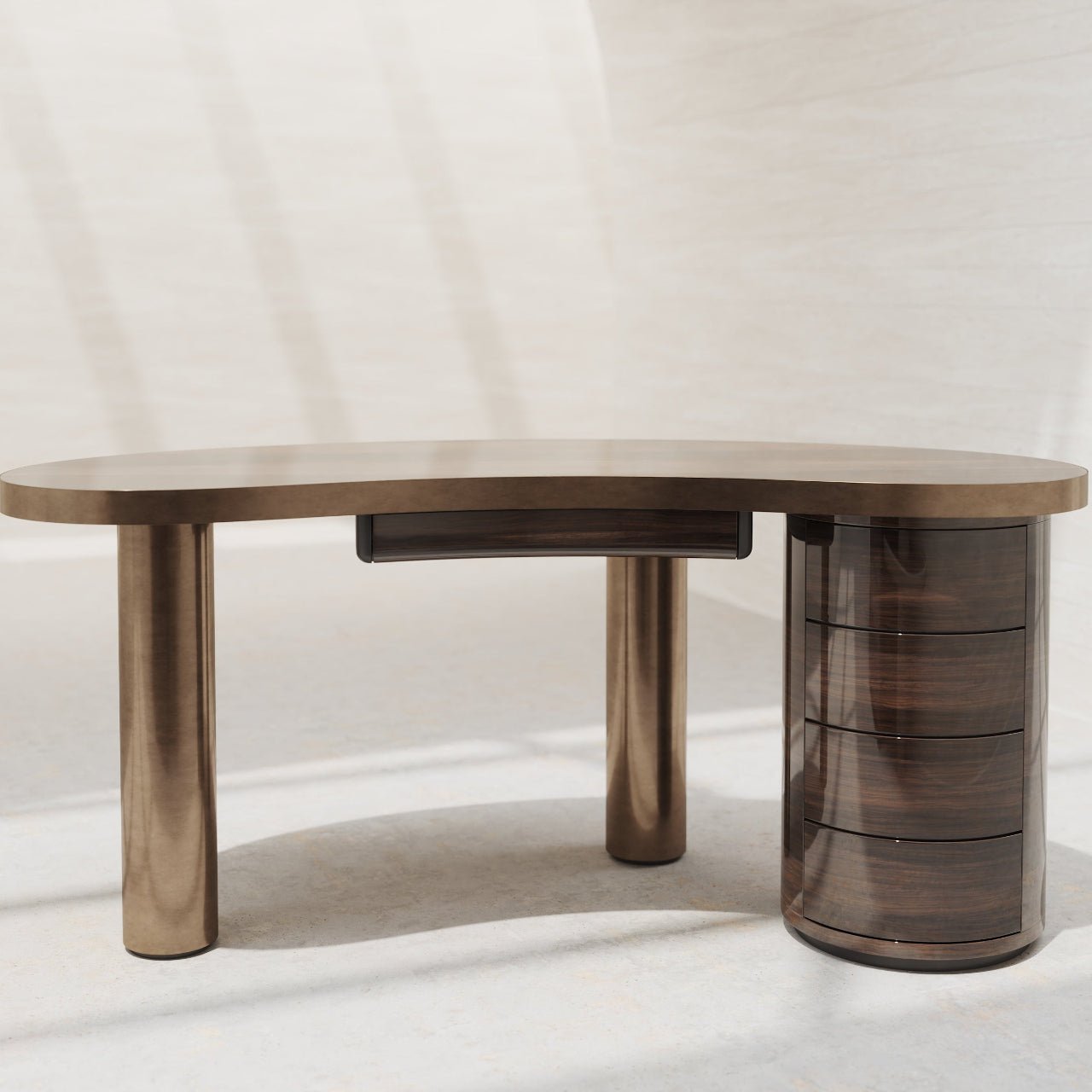 Bureau SENECA – Design organique et structure bimatière – finition mate ou brillante – ULTRA MOBILI - La Maison MilanaiseDCM170BRILLANTBrillante