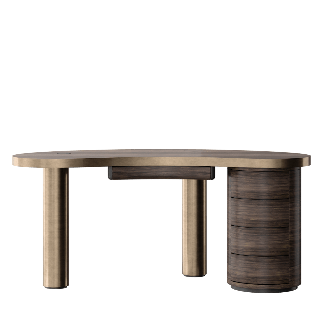 Bureau SENECA – Design organique et structure bimatière – finition mate ou brillante – ULTRA MOBILI - La Maison MilanaiseDCM170MATMate