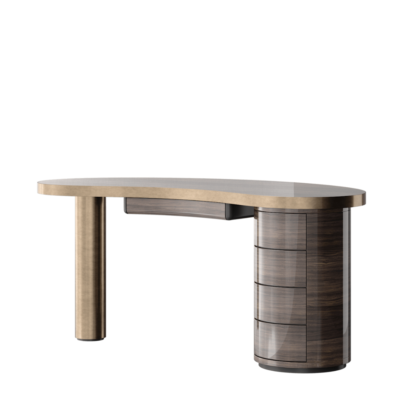 Bureau SENECA – Design organique et structure bimatière – finition mate ou brillante – ULTRA MOBILI - La Maison MilanaiseDCM170MATMate