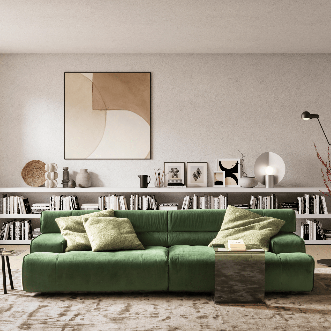 Canapé Colosseo - Design en Velours Vert – DESIGN WERK - La Maison MilanaiseCOLOSSEOII