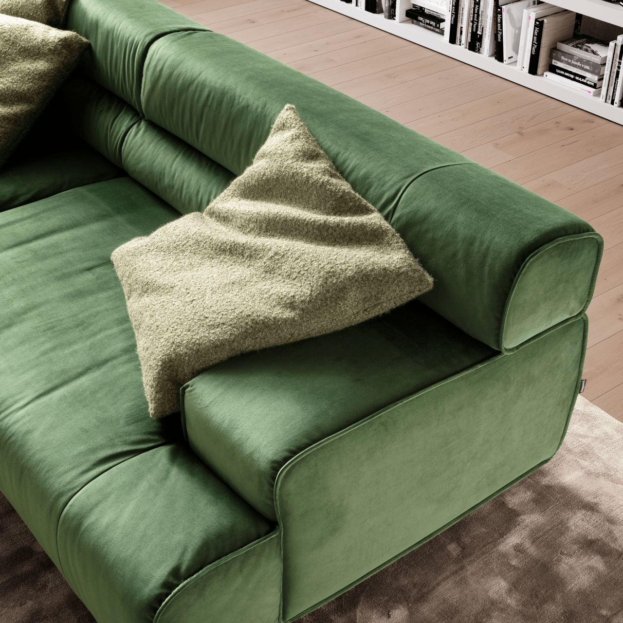 Canapé Colosseo - Design en Velours Vert – DESIGN WERK - La Maison MilanaiseCOLOSSEOII