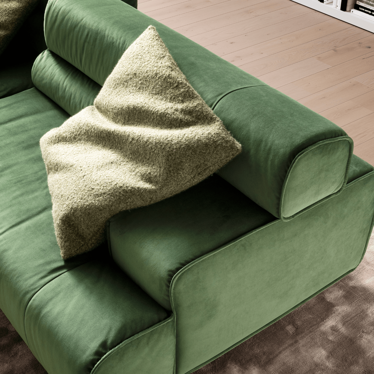Canapé Colosseo - Design en Velours Vert – DESIGN WERK - La Maison MilanaiseCOLOSSEOII