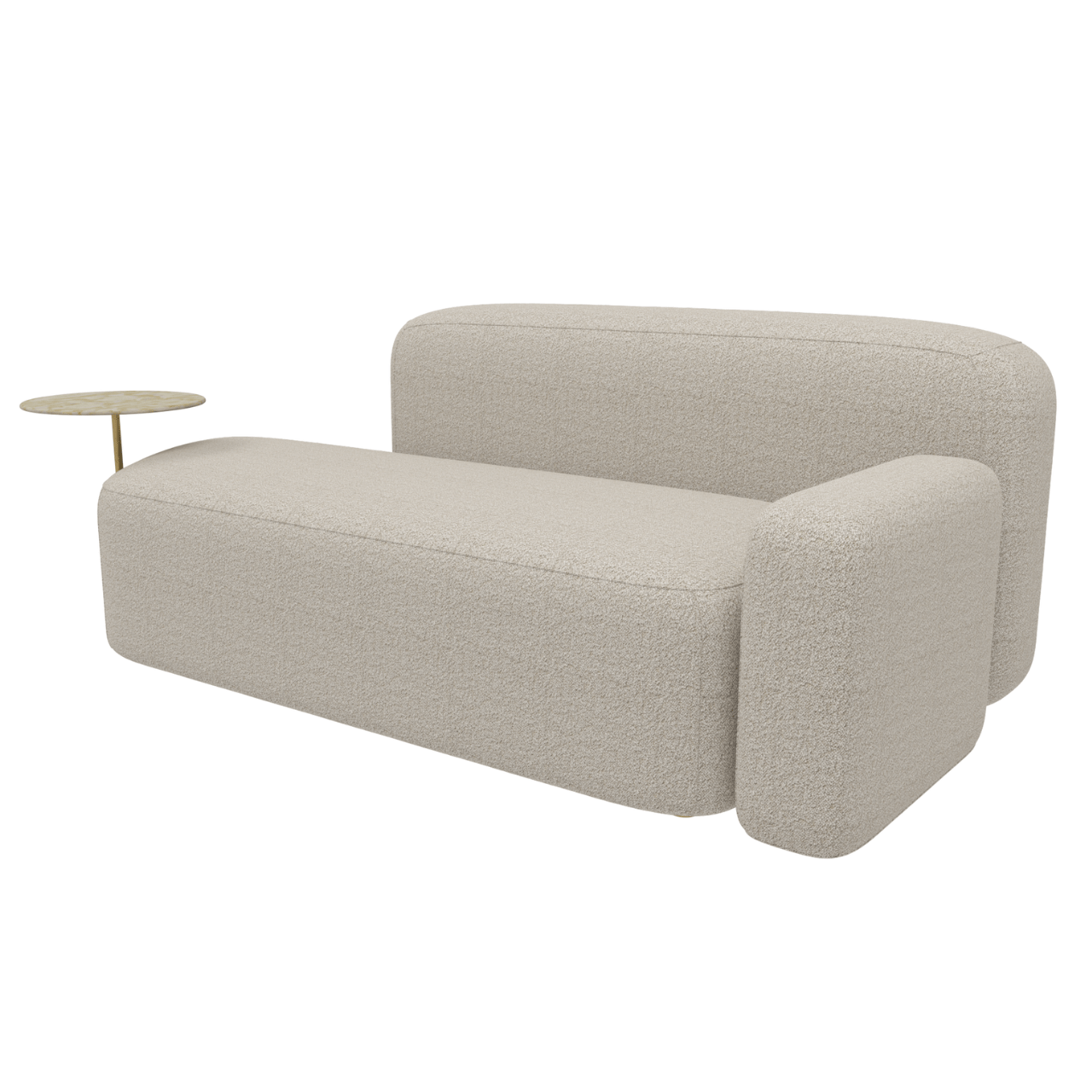 Canapé droit en tissu beige Mythos - MARIONI - La Maison Milanaisei0331