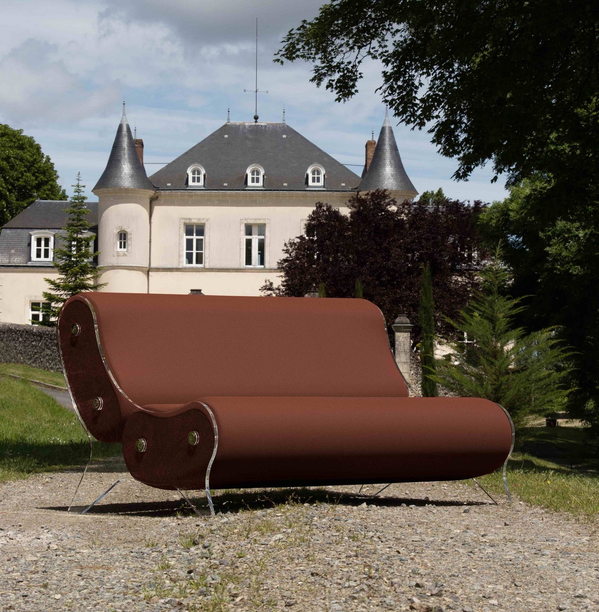 Canapé en altuglas et mousse alvéolaire - KUUMO DESIGN - La Maison MilanaiseMW6154BLANCBlanc154cm