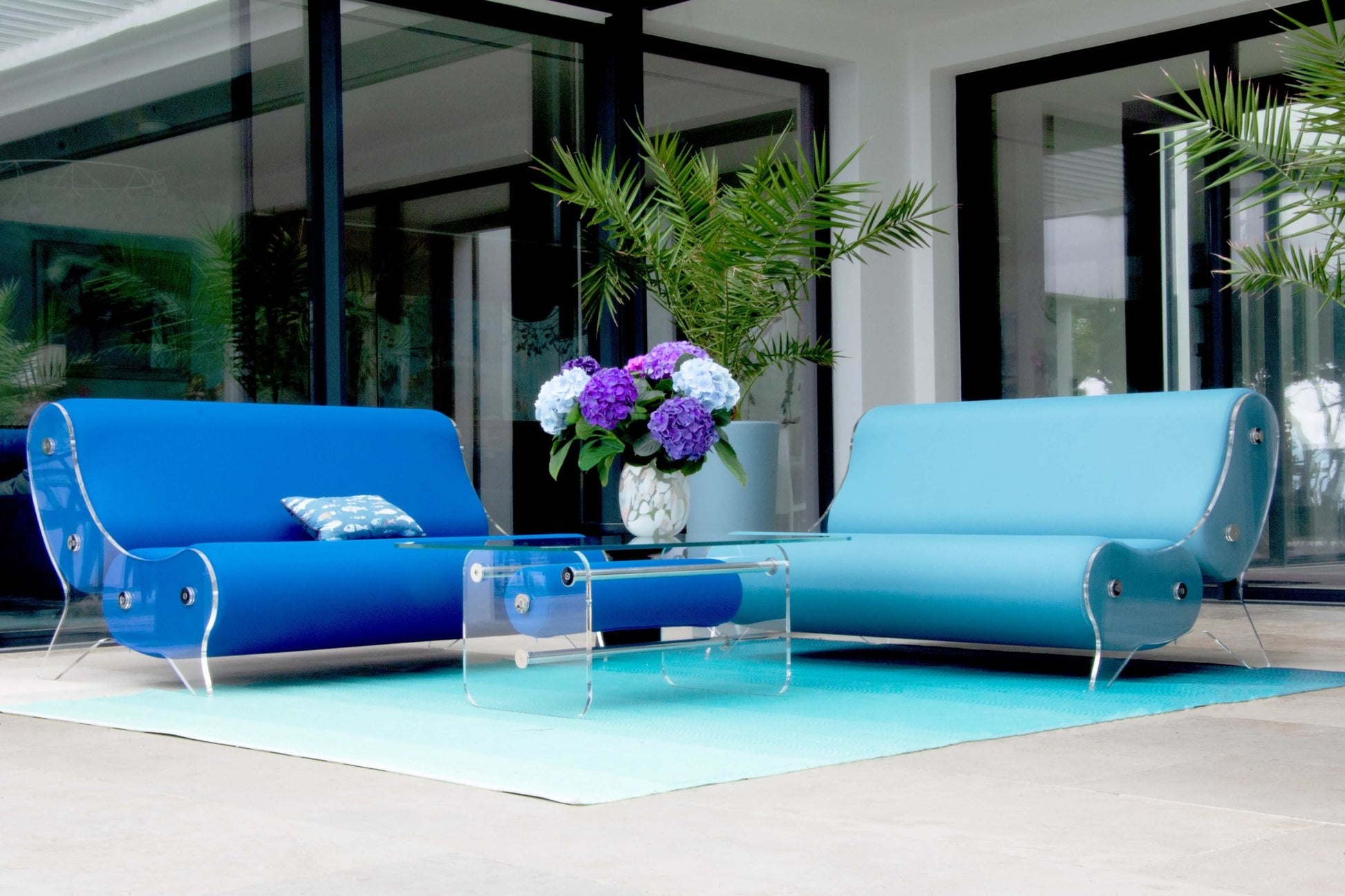Canapé en altuglas et mousse alvéolaire - KUUMO DESIGN - La Maison MilanaiseMW6154BLANCBlanc154cm