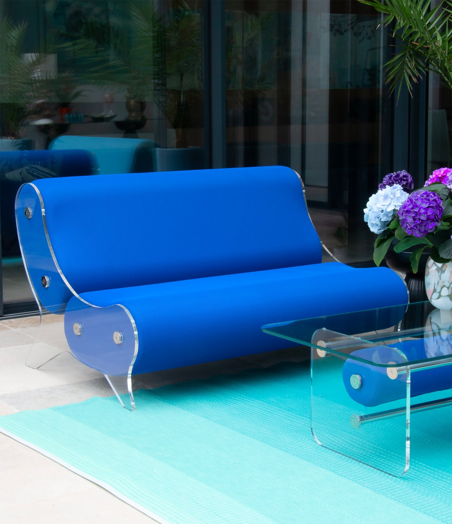 Canapé en altuglas et mousse alvéolaire - KUUMO DESIGN - La Maison MilanaiseMW6154BLANCBlanc154cm