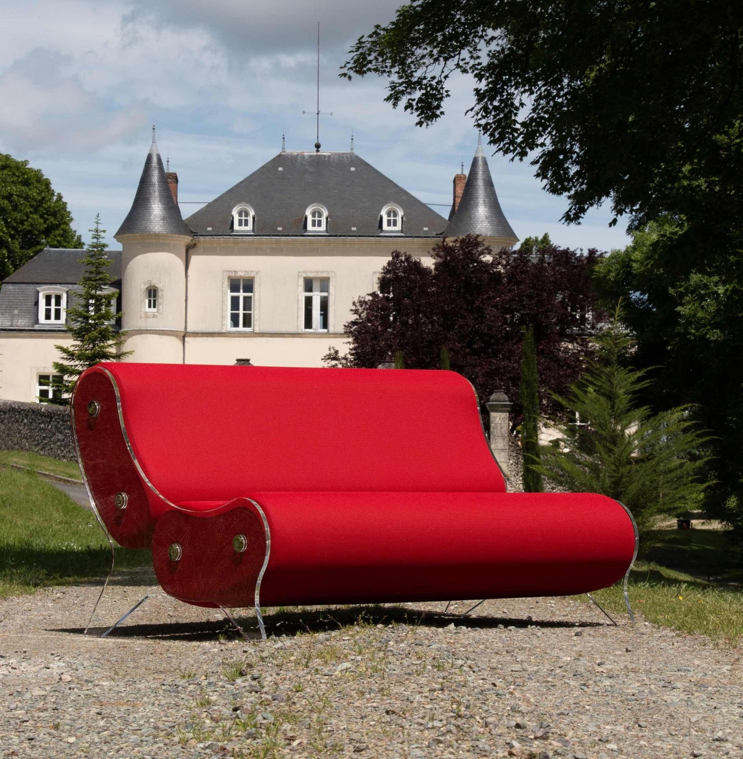 Canapé en altuglas et mousse alvéolaire - KUUMO DESIGN - La Maison MilanaiseMW6154BLANCBlanc154cm