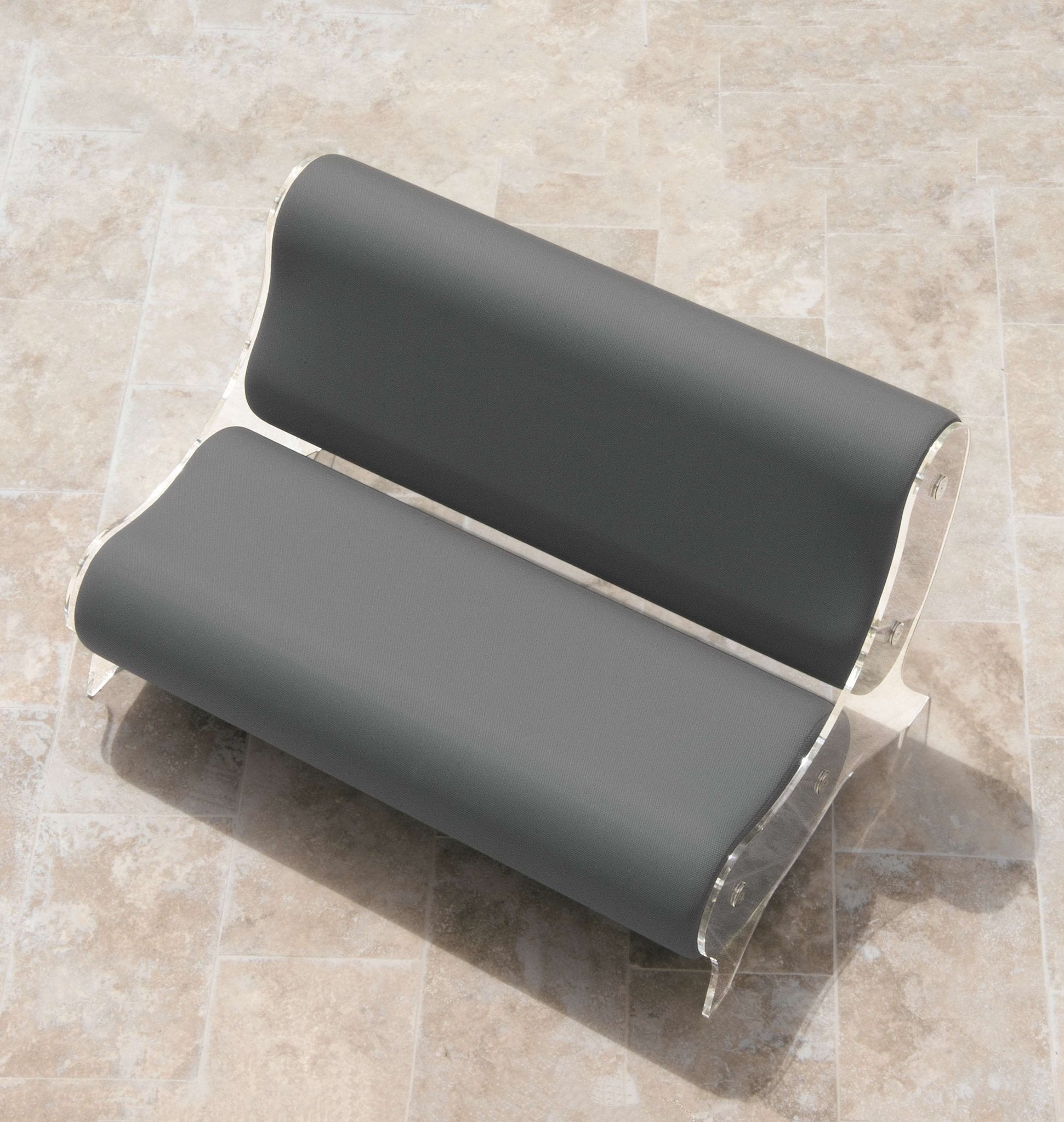 Canapé en altuglas et mousse alvéolaire - KUUMO DESIGN - La Maison MilanaiseMW6154BLEUBleu154cm