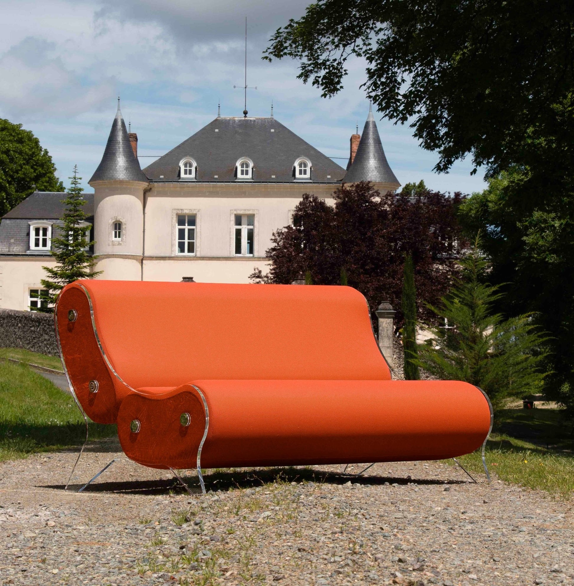 Canapé en altuglas et mousse alvéolaire - KUUMO DESIGN - La Maison MilanaiseMW6154BLANCBlanc154cm