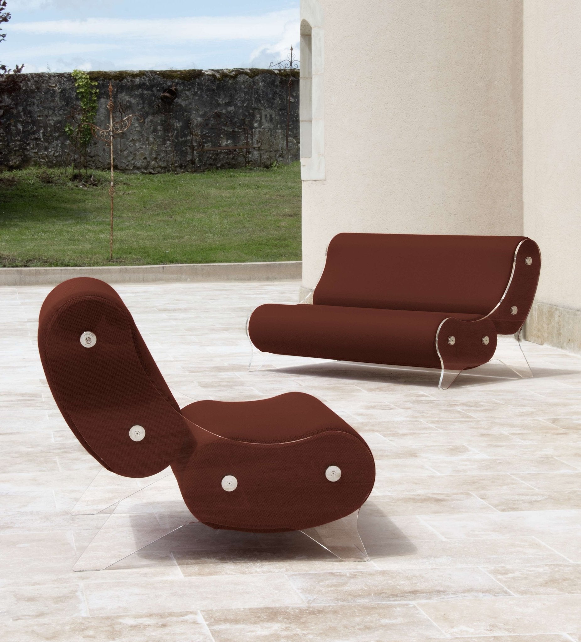 Canapé en altuglas et mousse alvéolaire - KUUMO DESIGN - La Maison MilanaiseMW6154BLANCBlanc154cm