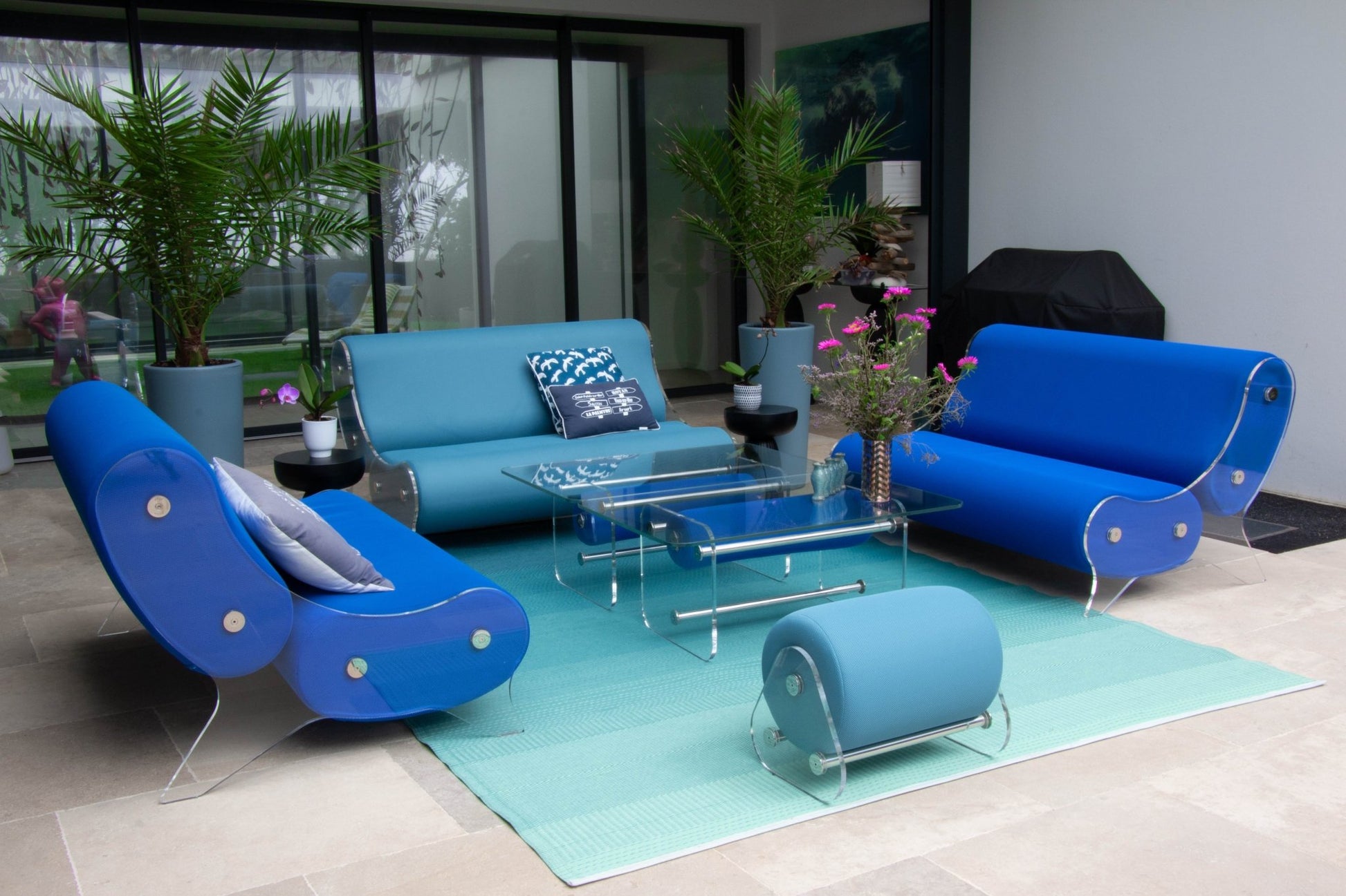 Canapé en altuglas et mousse alvéolaire - KUUMO DESIGN - La Maison MilanaiseMW6154BLANCBlanc154cm