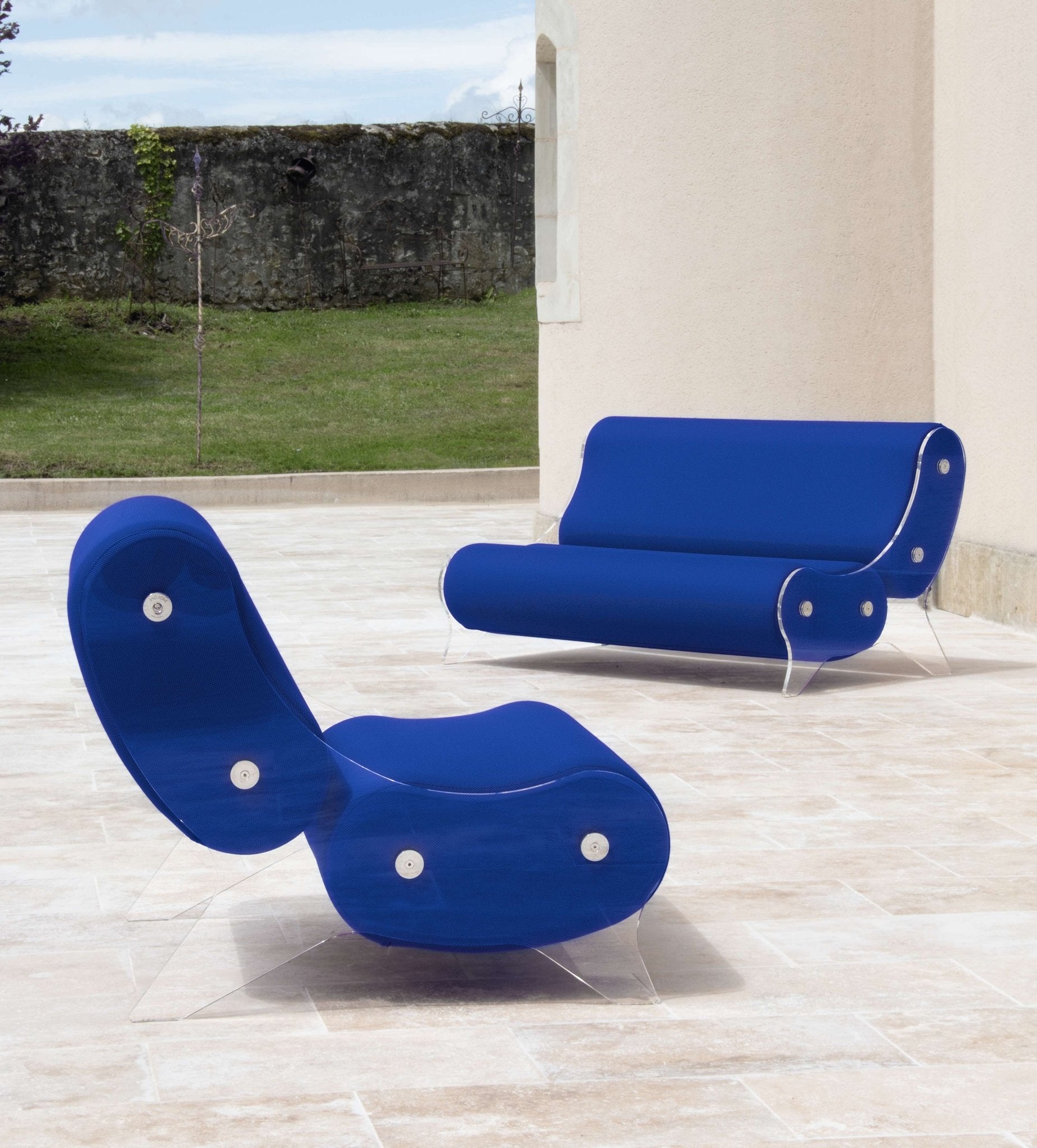 Canapé en altuglas et mousse alvéolaire - KUUMO DESIGN - La Maison MilanaiseMW6154BLANCBlanc154cm