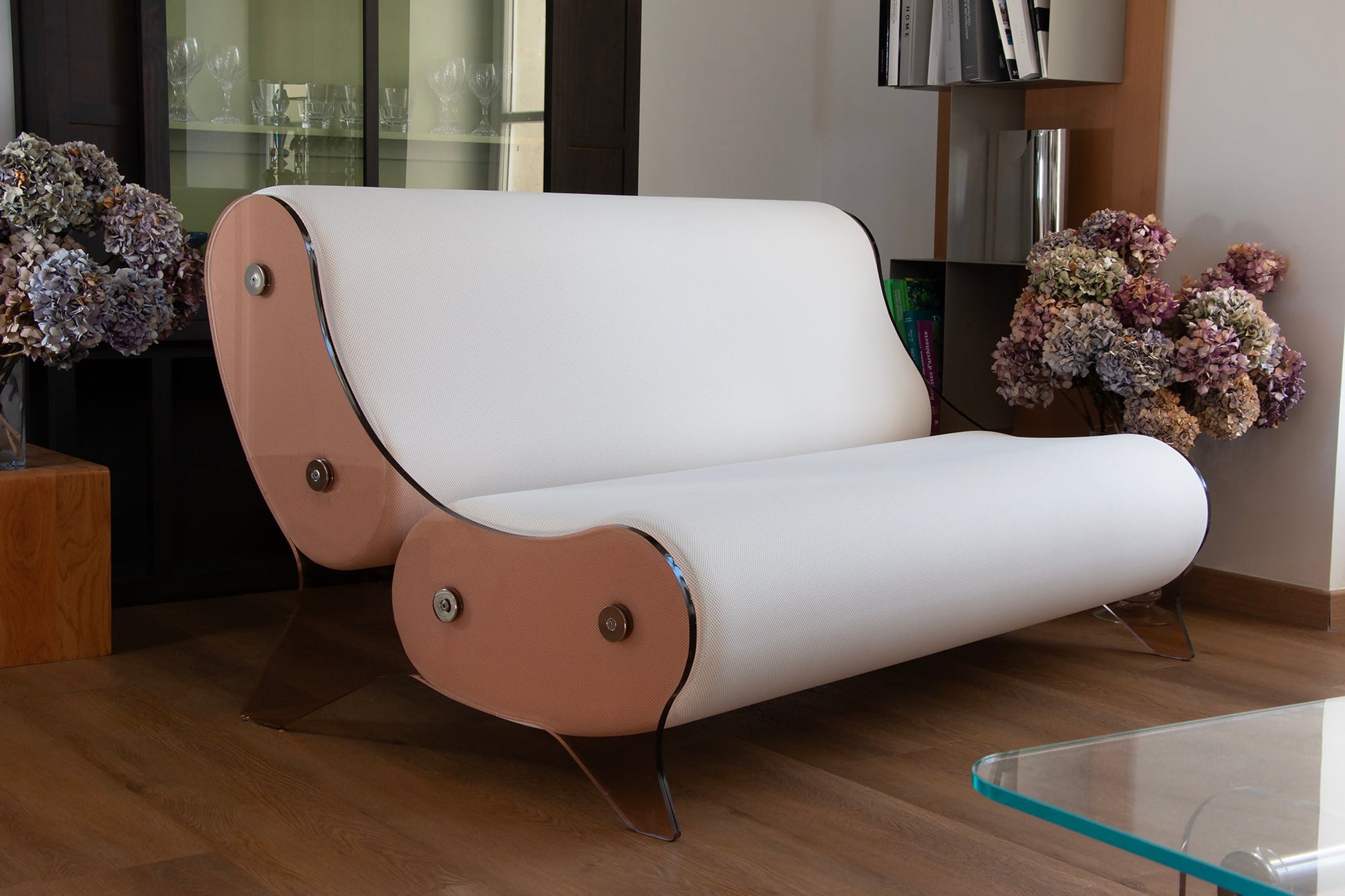 Canapé en altuglas fumé et mousse alvéolaire - KUUMO DESIGN - La Maison Milanaise154cmBronze