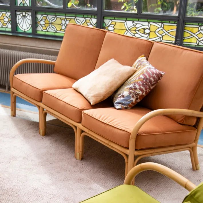 Canapé RIVIERA 3 places – Un esprit vintage au confort feutré - KOK MAISON - La Maison Milanaise460 - 3RIVIERA - 2Ocre