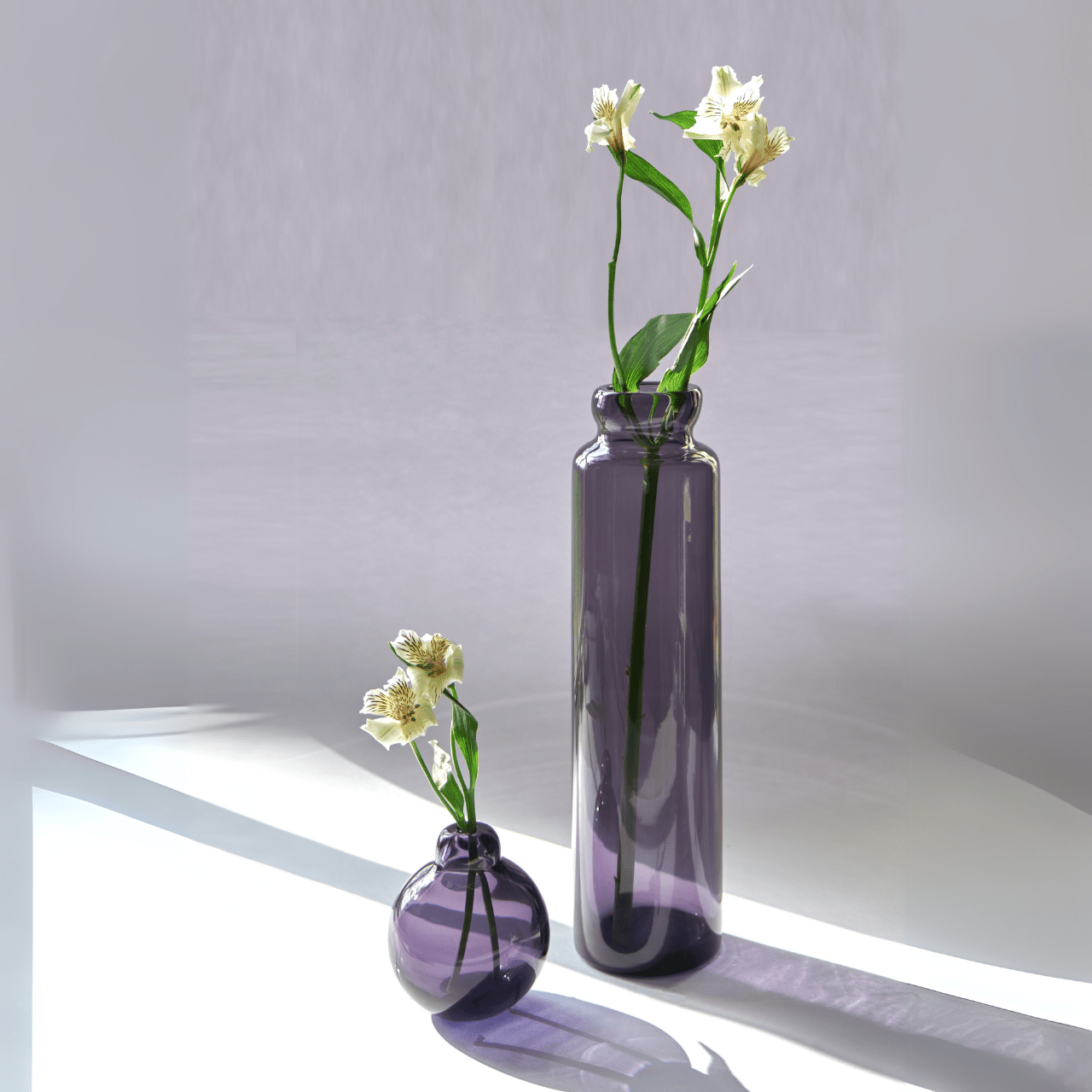 Carafe cylindrique en cristal soufflé à la main Amalfi - STUDIO BOJOLA - La Maison MilanaiseAMALFI - 1Transparent