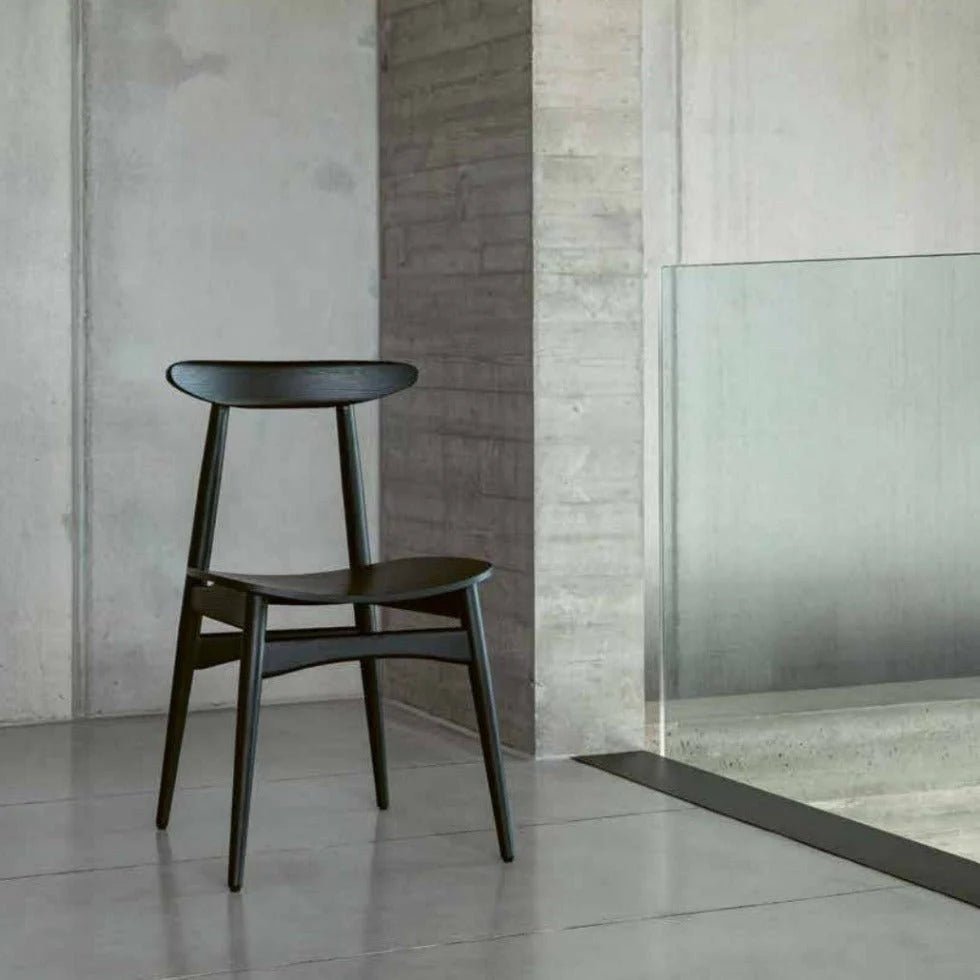 Chaise AL - MO Lot de 2 – L'élégance sombre du bois Carbone - IMPÉRIAL LINE - La Maison MilanaiseCHAISEALMONOIR