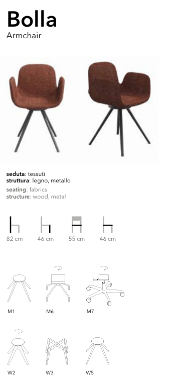Chaise BOLLA – Caractère design & confort enveloppant - IMPÉRIAL LINE - La Maison MilanaiseBOLLA