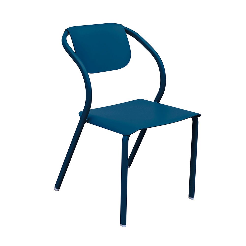 Chaise Confort en aluminium design français et coloré - ALLURE D'AZUR - La Maison Milanaise582004PETROLEBleu pétrole