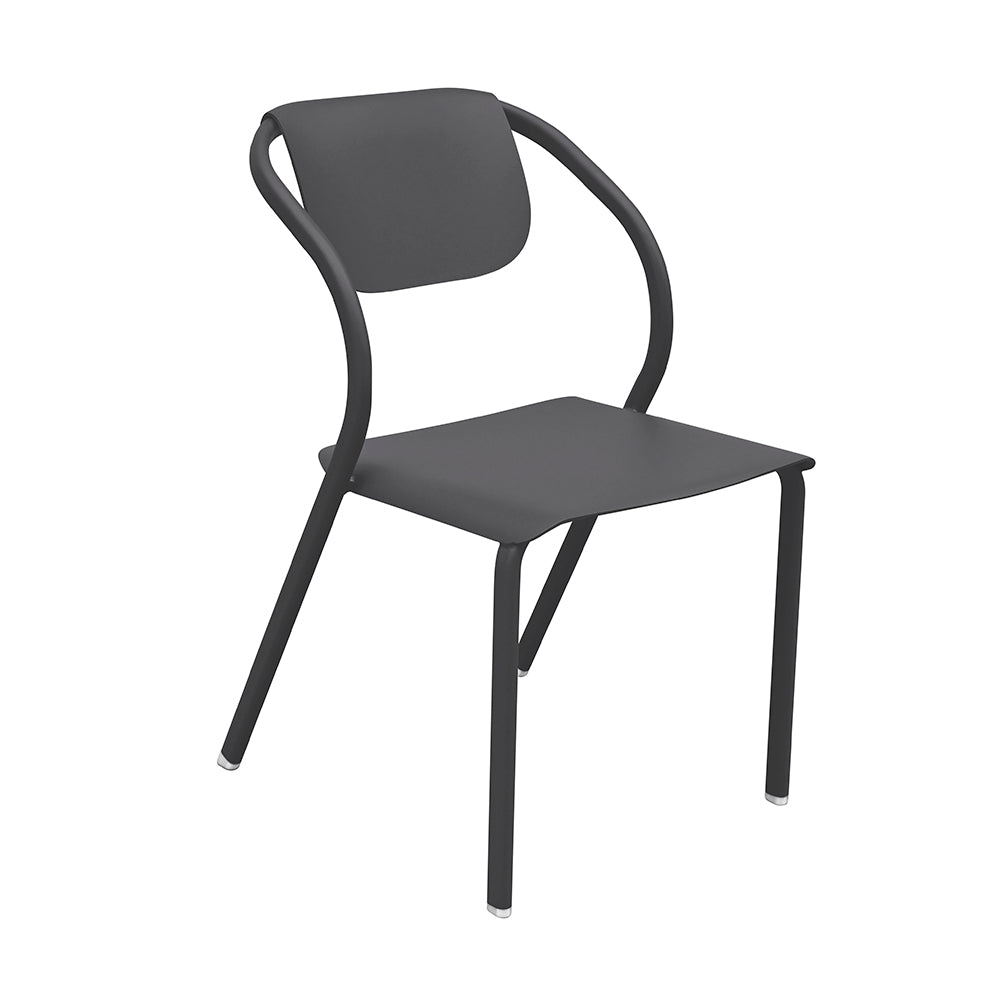 Chaise Confort en aluminium design français et coloré - ALLURE D'AZUR - La Maison Milanaise582004ANTHRAAnthracite