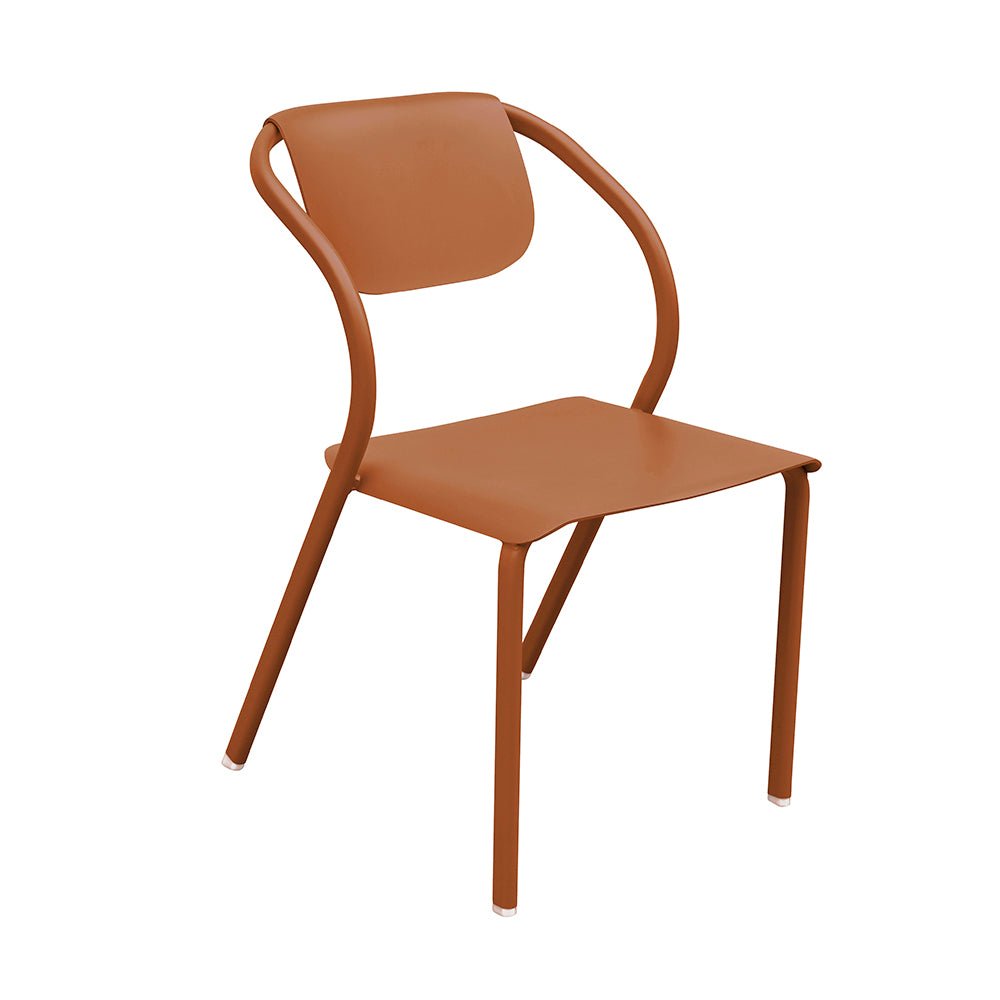Chaise Confort en aluminium design français et coloré - ALLURE D'AZUR - La Maison Milanaise582004TERRATerracotta
