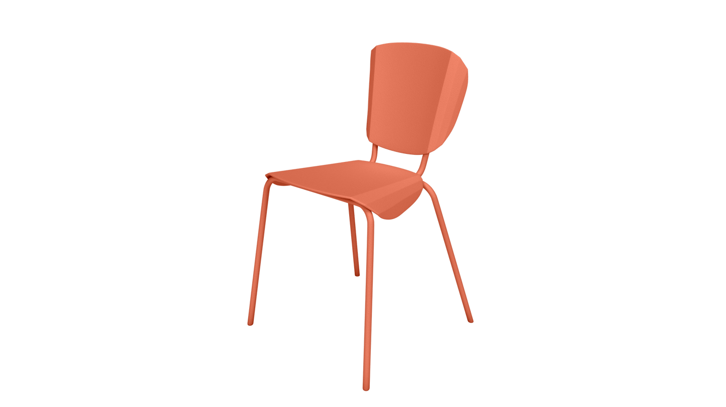 Chaise design en aluminium Batchair - MATIERE GRISE - La Maison MilanaiseBATCHAIR - 17Orange givré 144