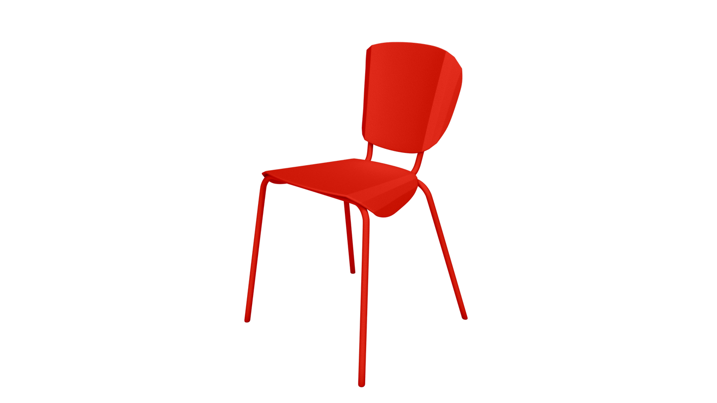 Chaise design en aluminium Batchair - MATIERE GRISE - La Maison MilanaiseBATCHAIR - 16Corail 032